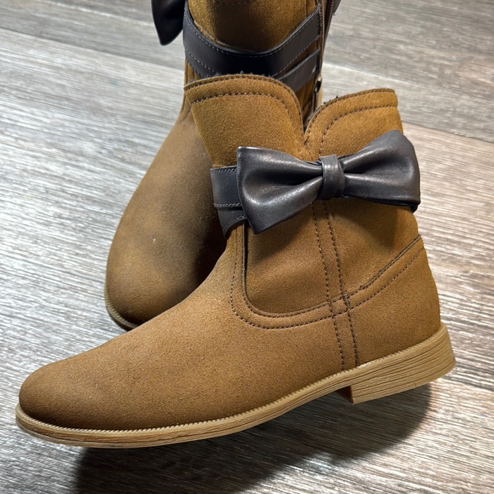 Ugg Brown Ankle Boots with Bow Detail size 36 - Picture 3 of 9